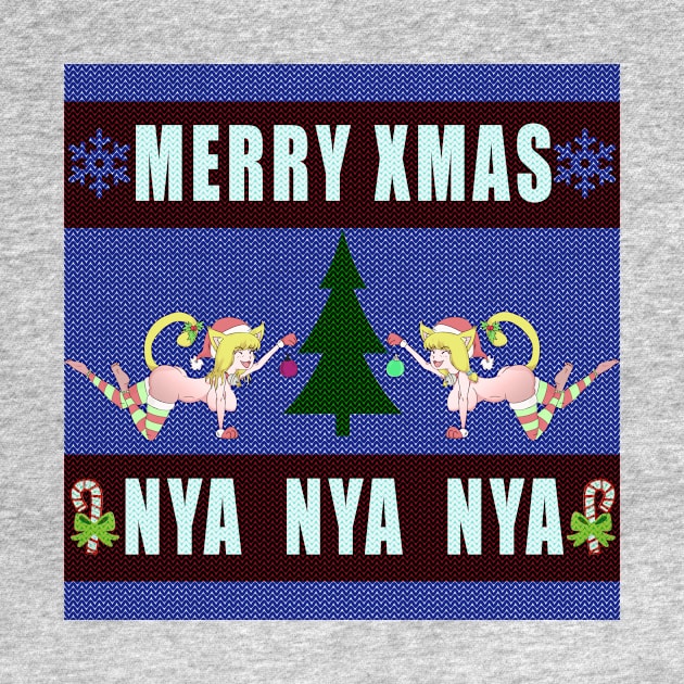 Neko Sisters Christmas Sweater by SFFMuseElsa